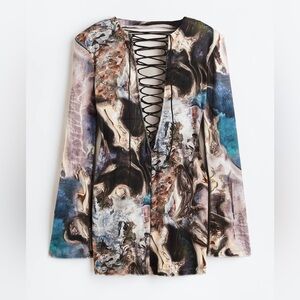 H&M METAVERSE DESIGN STORY - VELVET MINI DRESS WITH LACES